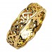 Irish Wedding Ring - Celtic Knots - 18 Karat Gold - Medium Pierced Irish Wedding Rings
